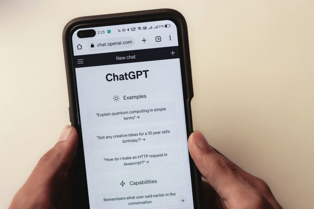 ChatGPT, an AI tool, being used for marketing purposes.