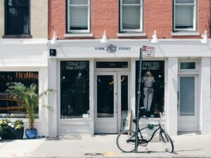 Clean, modern storefront representing a concrete storefront and Amazon storefront vibe