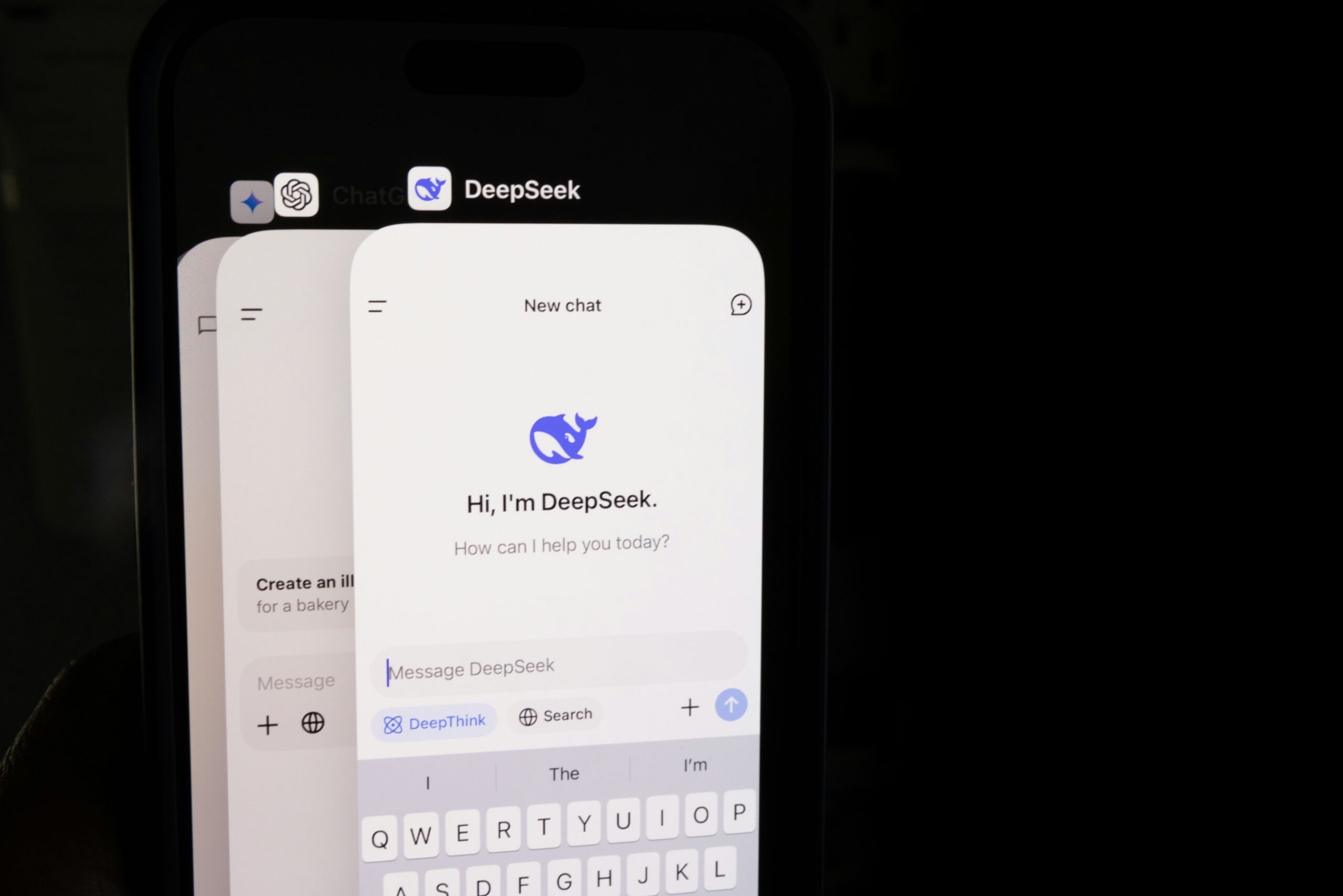 LLMs shown as apps on a phone