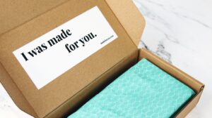 Personalized packaging showing a customer centric approach to shipping