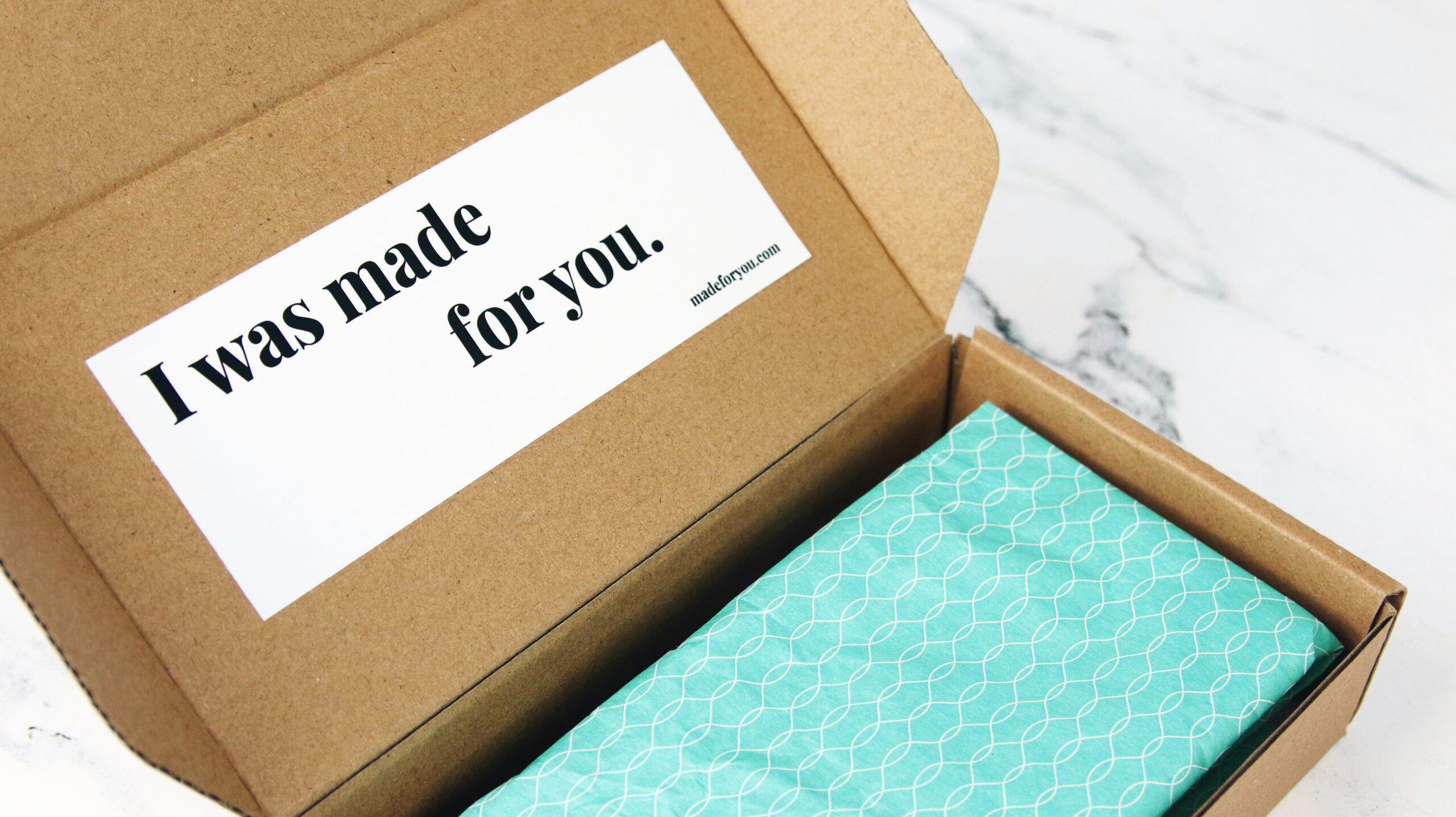 Personalized packaging showing a customer centric approach to shipping